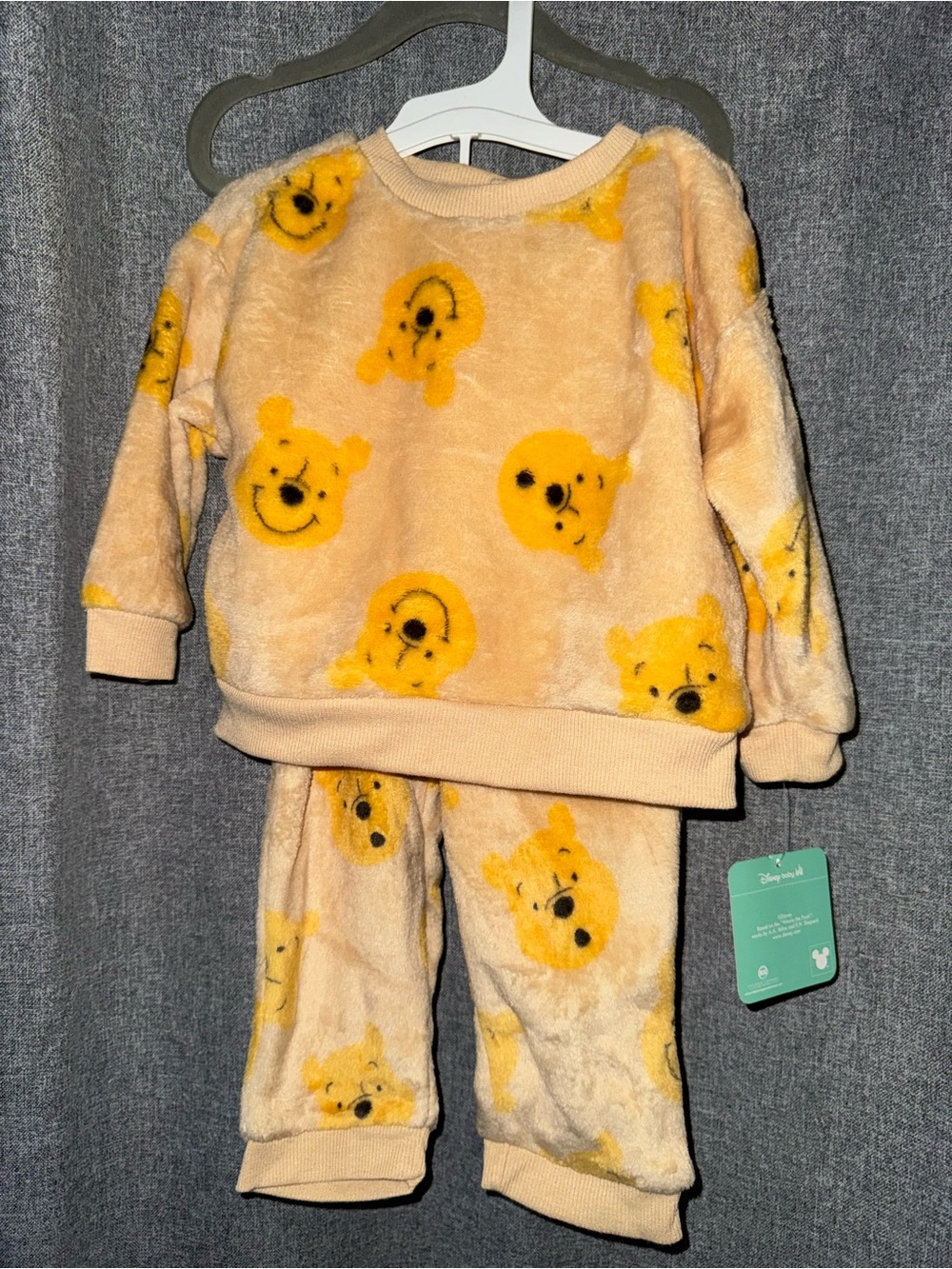 Disney Yellow Plush Pooh Bear Toddler Set